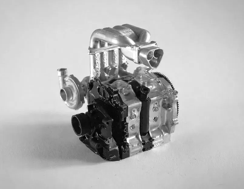 Mô hình động cơ Mazda RX-7 13B REW 1/8 in 3D hoạt động thực tế - Image 13