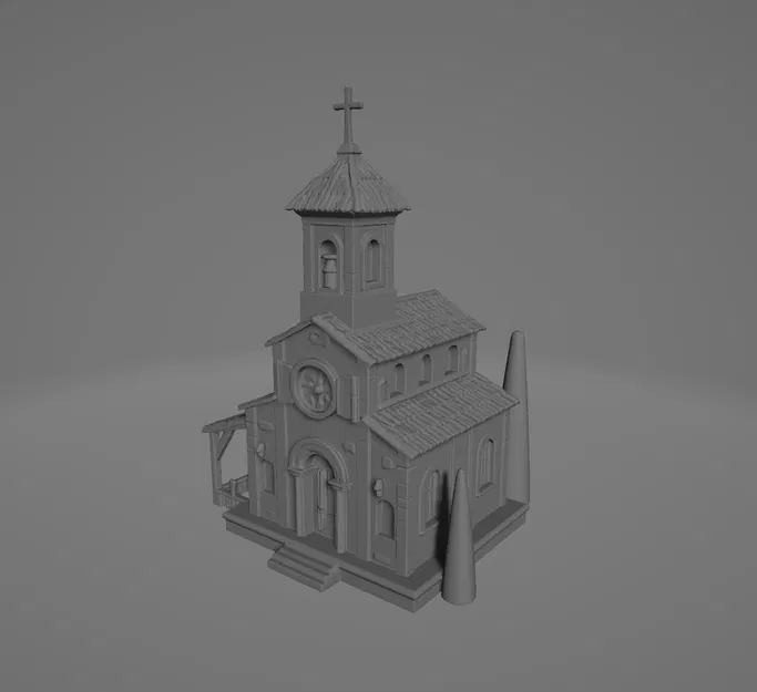 Mô hình kiến trúc Nhà thờ Cổ 3D đẹp và tinh xảo - Image 2