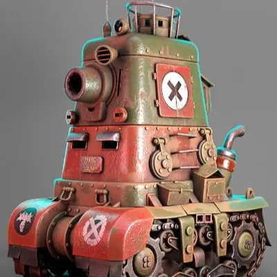 Mô hình xe tăng Metal Slug Rebel Army chi tiết cho in 3D