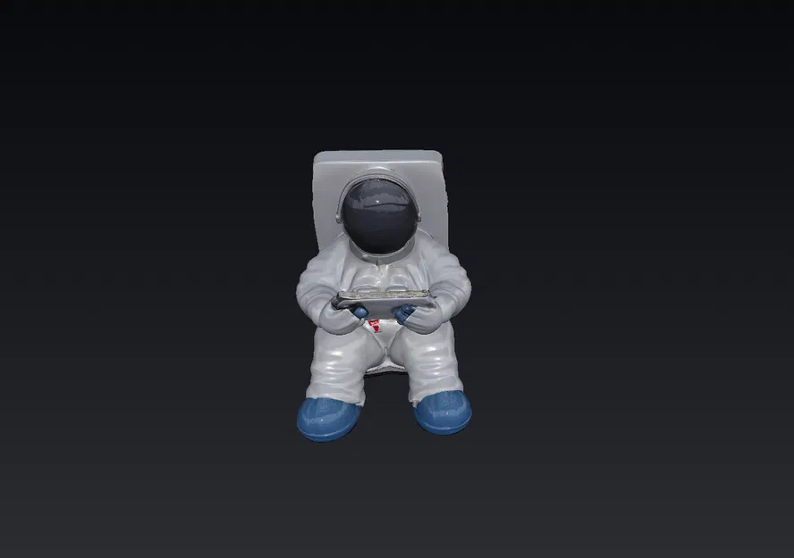 Giá đỡ điện thoại phi hành gia 3D - Mẫu trang trí bàn làm việc độc đáo - Image 3