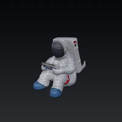 Giá đỡ điện thoại phi hành gia 3D - Mẫu trang trí bàn làm việc độc đáo