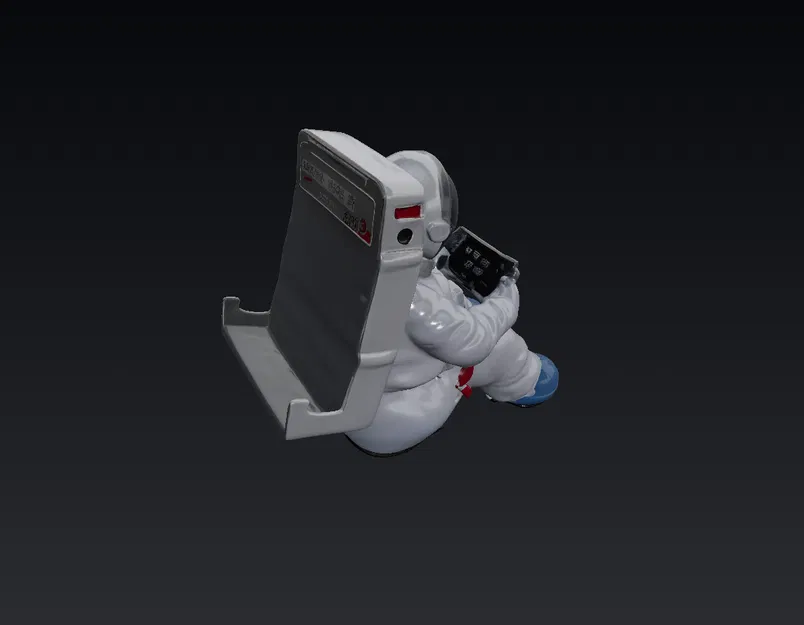 Giá đỡ điện thoại phi hành gia 3D - Mẫu trang trí bàn làm việc độc đáo - Image 5