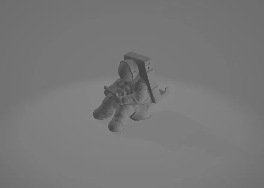 Giá đỡ điện thoại phi hành gia 3D - Mẫu trang trí bàn làm việc độc đáo - Image 7