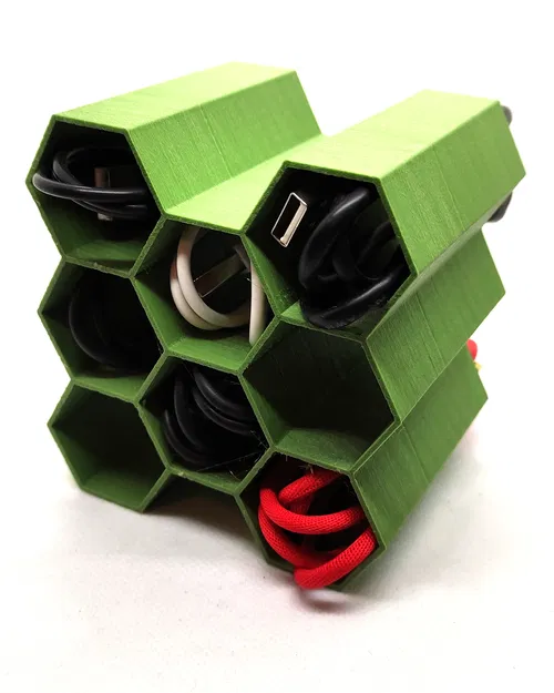 Khay tổ chức dây cáp hình tổ ong (Honeycomb Cable Organizer) - Image 1