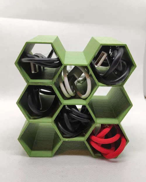 Khay tổ chức dây cáp hình tổ ong (Honeycomb Cable Organizer) - Image 2