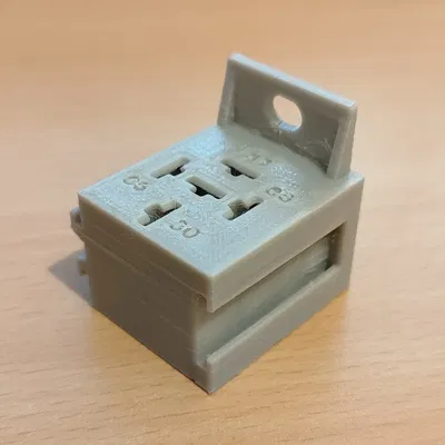 Đế gắn relay ô tô 5 chân (Relay Base Holder) in 3D tiện dụng