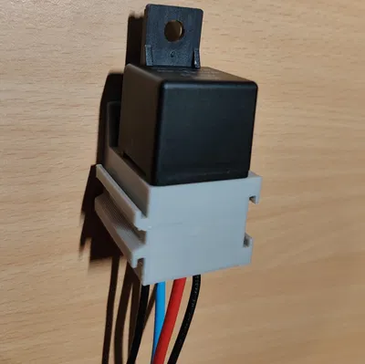 Đế gắn relay ô tô 5 chân (Relay Base Holder) in 3D tiện dụng