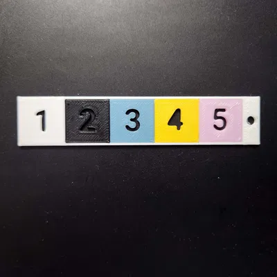 Bản in Test Bảng Màu (Palette) cho MK4S MMU3 với nhựa PETG