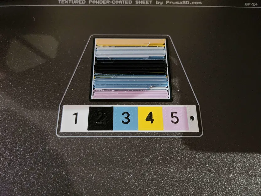 Bản in Test Bảng Màu (Palette) cho MK4S MMU3 với nhựa PETG - Image 2