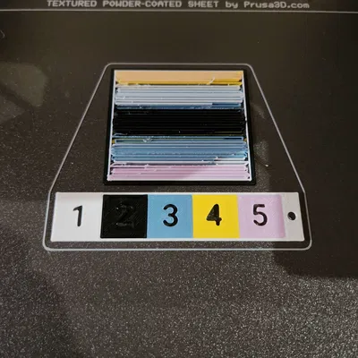 Bản in Test Bảng Màu (Palette) cho MK4S MMU3 với nhựa PETG