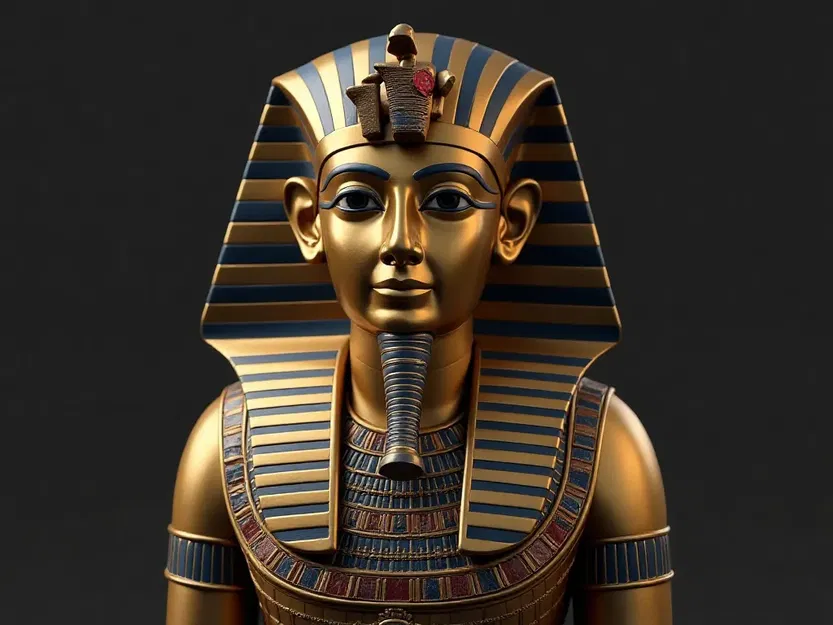Mô hình 3D Pharaon Tutankhamun - Image 1