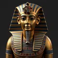Mô hình 3D Pharaon Tutankhamun - Thumbnail 1