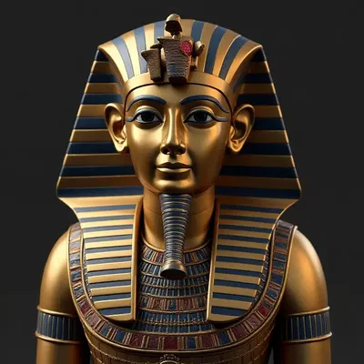 Mô hình 3D Pharaon Tutankhamun