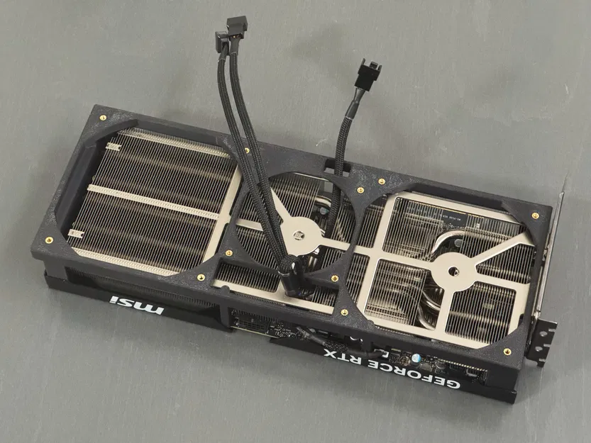 MSI RTX 5090 Ventus 3X Deshroud - Bộ khung gắn quạt Noctua - Image 3