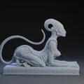Mô hình cắm bút Alien Sphynx độc đáo in 3D trang trí bàn làm việc - Thumbnail 1