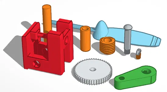 Mô hình quạt để bàn quay tay cơ học 3D - Dự án DIY thú vị - Image 2