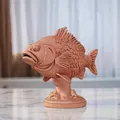 Mô hình trang trí hình cá phong cách khắc gỗ (Fish Trophy) 3D - Thumbnail 1