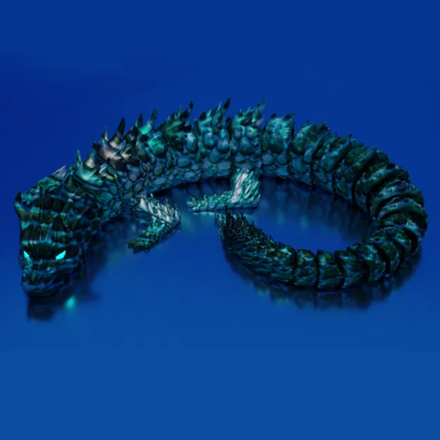 Mô hình rồng biển linh hoạt (Articulated Sea Dragon) in 3D đẹp mắt - Image 3