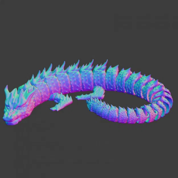 Mô hình rồng biển linh hoạt (Articulated Sea Dragon) in 3D đẹp mắt - Image 4