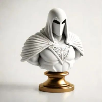 Mô hình tượng bán thân MoonKnight 12cm trang trí cực chất