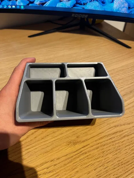 Khay Đựng Đồ Để Bàn 5 Ngăn Gọn Gàng - Tự In 3D Đơn Giản - Image 3