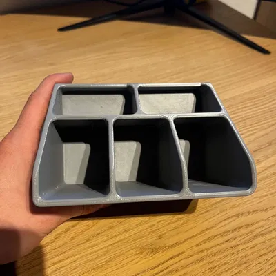 Khay Đựng Đồ Để Bàn 5 Ngăn Gọn Gàng - Tự In 3D Đơn Giản
