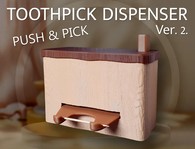 Hộp Đựng Tăm v2 – Push & Pick - Image 1