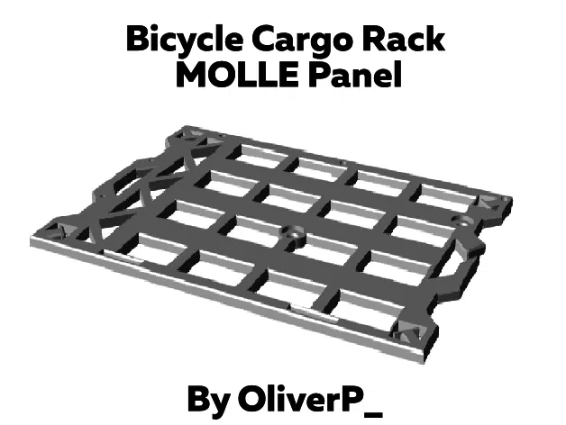 Tấm MOLLE Gắn Bagac Xe Đạp (Bicycle Cargo Rack MOLLE Panel) - Image 1
