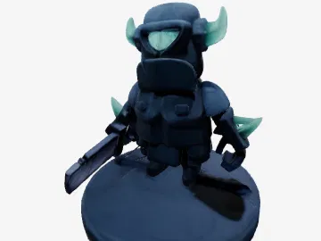 Mô hình 3D Mini P.E.K.K.A từ game Clash Royale cực ngầu - Image 1
