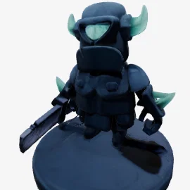 Mô hình 3D Mini P.E.K.K.A từ game Clash Royale cực ngầu