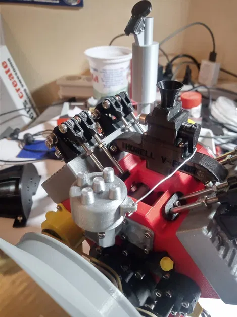 Mô hình động cơ Howell V-four vận hành được - Image 9