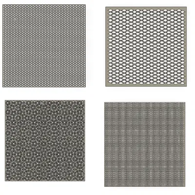 Bộ sưu tập 4 mẫu lưới trang trí in 3D đa năng