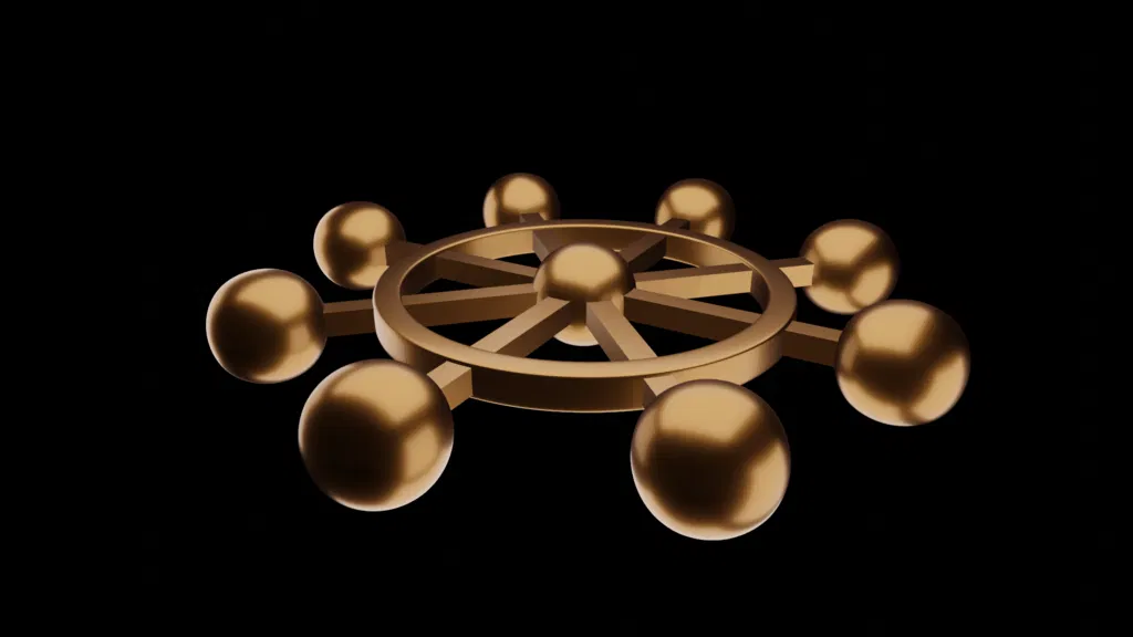 Mô hình 3D Bánh xe Mahoraga (Mahoraga Wheel) - Jujutsu Kaisen - Image 1