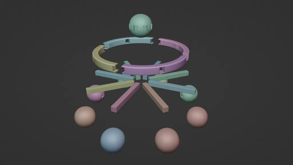 Mô hình 3D Bánh xe Mahoraga (Mahoraga Wheel) - Jujutsu Kaisen - Image 2