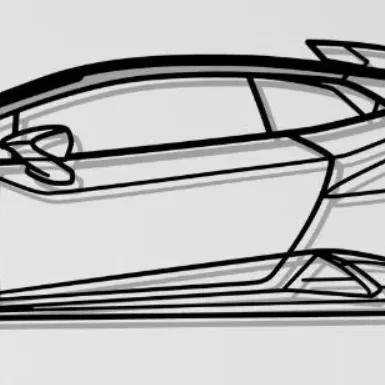 Mô hình tranh treo tường siêu xe Lamborghini Huracan STO