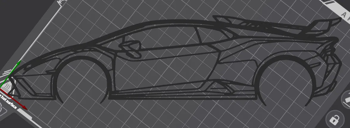 Mô hình tranh treo tường siêu xe Lamborghini Huracan STO - Image 2