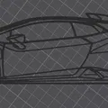 Mô hình tranh treo tường siêu xe Lamborghini Huracan STO - Thumbnail 2