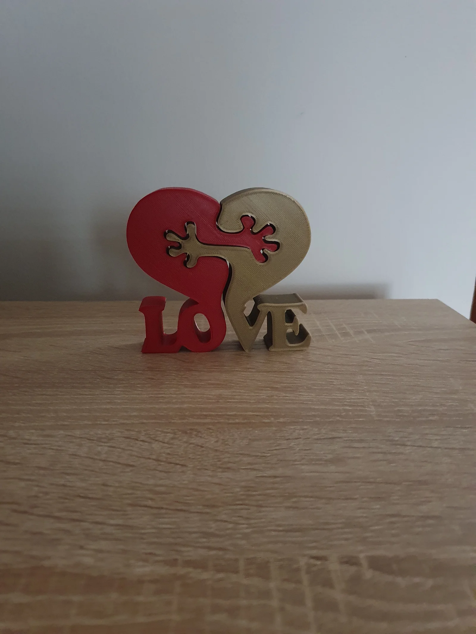 Mô hình trái tim đôi Love Two Hearts - Quà tặng Valentine 3D 1