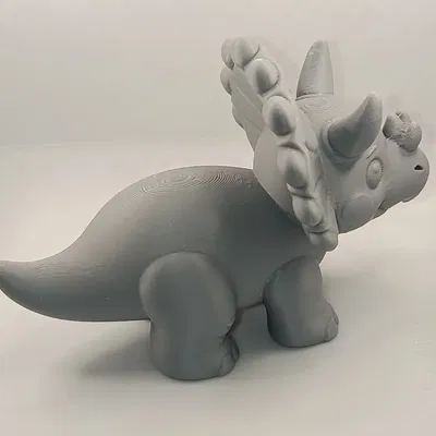 TriceraChou – Chú khủng long siêu đáng yêu để in 3D