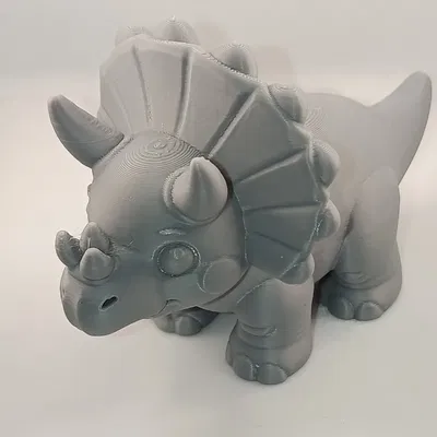 TriceraChou – Chú khủng long siêu đáng yêu để in 3D