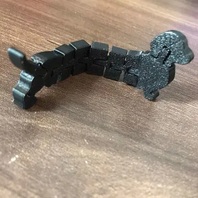 Mô hình chú chó xúc xích khớp nối (Articulated Sausage Dog)