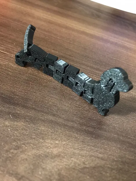 Mô hình chú chó xúc xích khớp nối (Articulated Sausage Dog) - Image 4