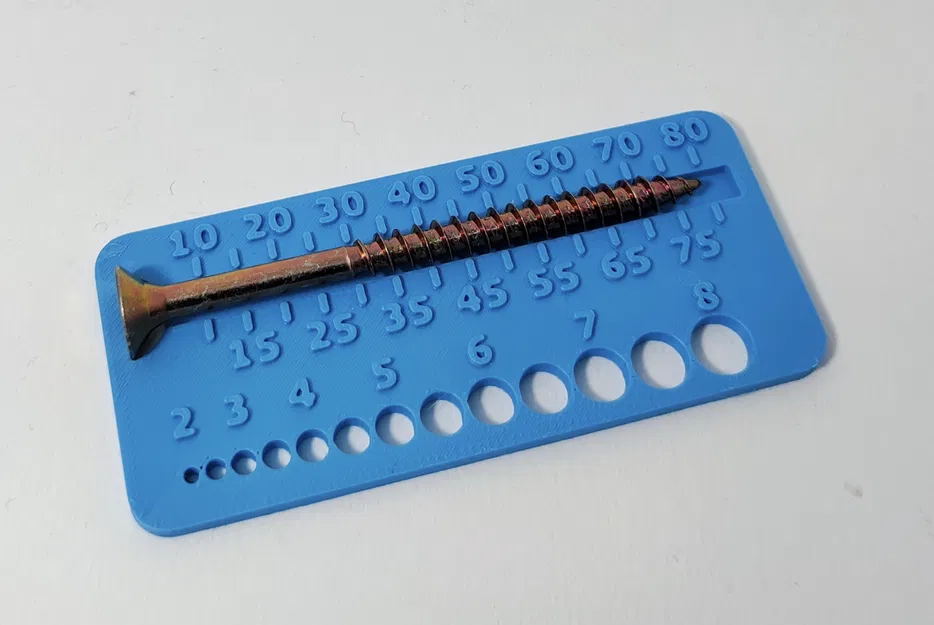 Thước đo và phân loại ốc vít gỗ hệ mét (Wood Screws Measure & Sort) - Image 2