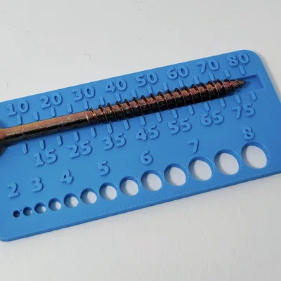 Thước đo và phân loại ốc vít gỗ hệ mét (Wood Screws Measure & Sort)