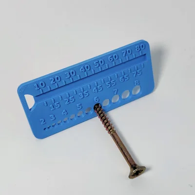 Thước đo và phân loại ốc vít gỗ hệ mét (Wood Screws Measure & Sort)