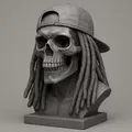 Mô hình đầu lâu DredSkull phong cách Rasta cực chất cho máy in 3D - Thumbnail 1