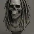 Mô hình tượng Skull Rasta cá tính - File in 3D ấn tượng - Thumbnail 1