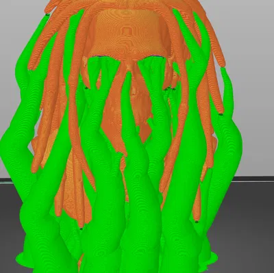 Mô hình tượng Skull Rasta cá tính - File in 3D ấn tượng