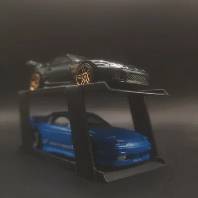 Kệ trưng bày Hot Wheels cho 2 xe – Tương thích đường dốc (Tỉ lệ 1:64)