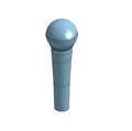 Mô hình 3D Microphone Shure SM58 tỉ lệ 1:1 (File in 3D) - Thumbnail 1